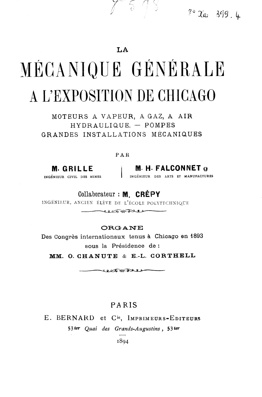 Page de titre du 8XAE399.4