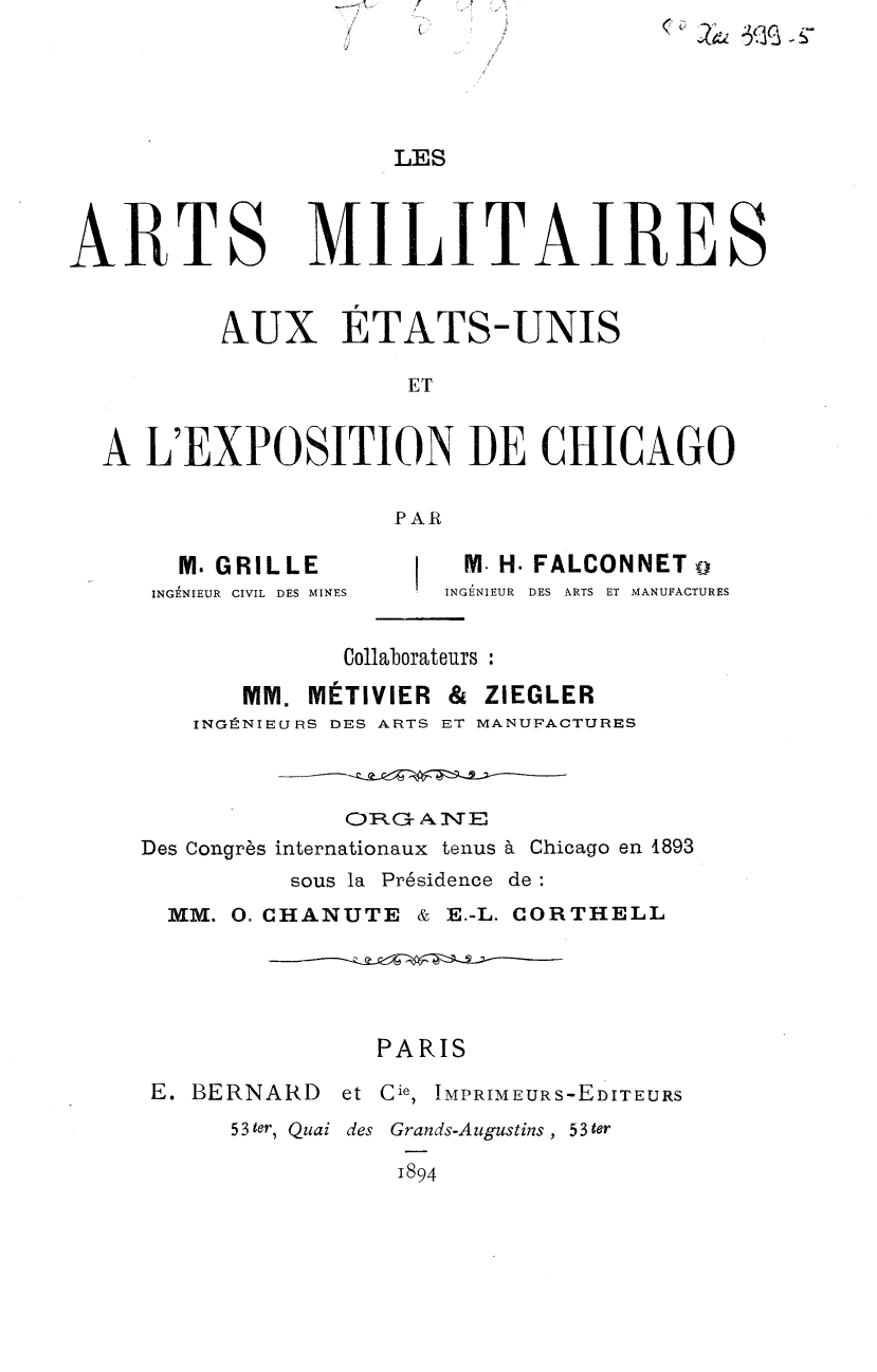 Page de titre du 8XAE399.5