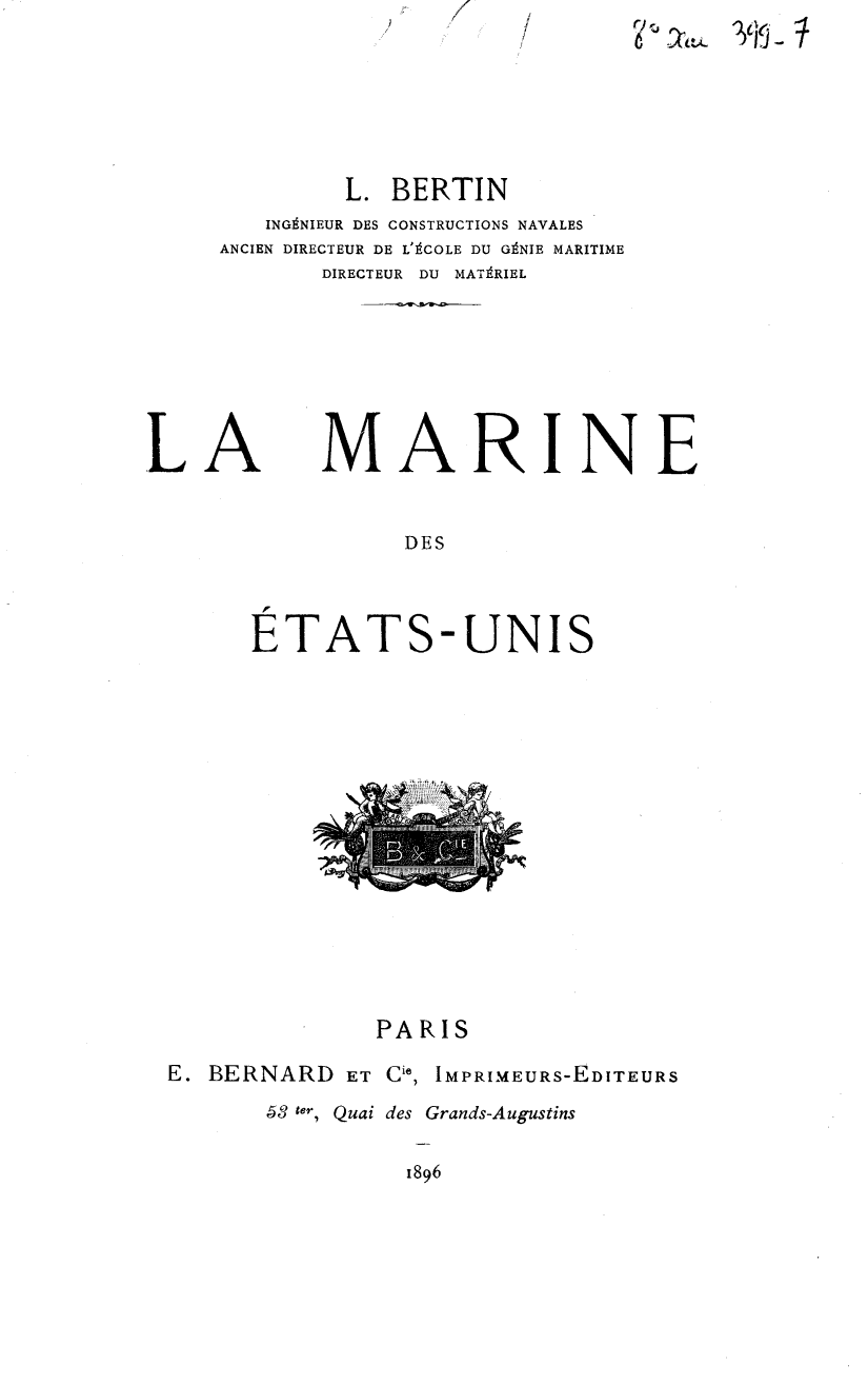 Page de titre du 8XAE399.7