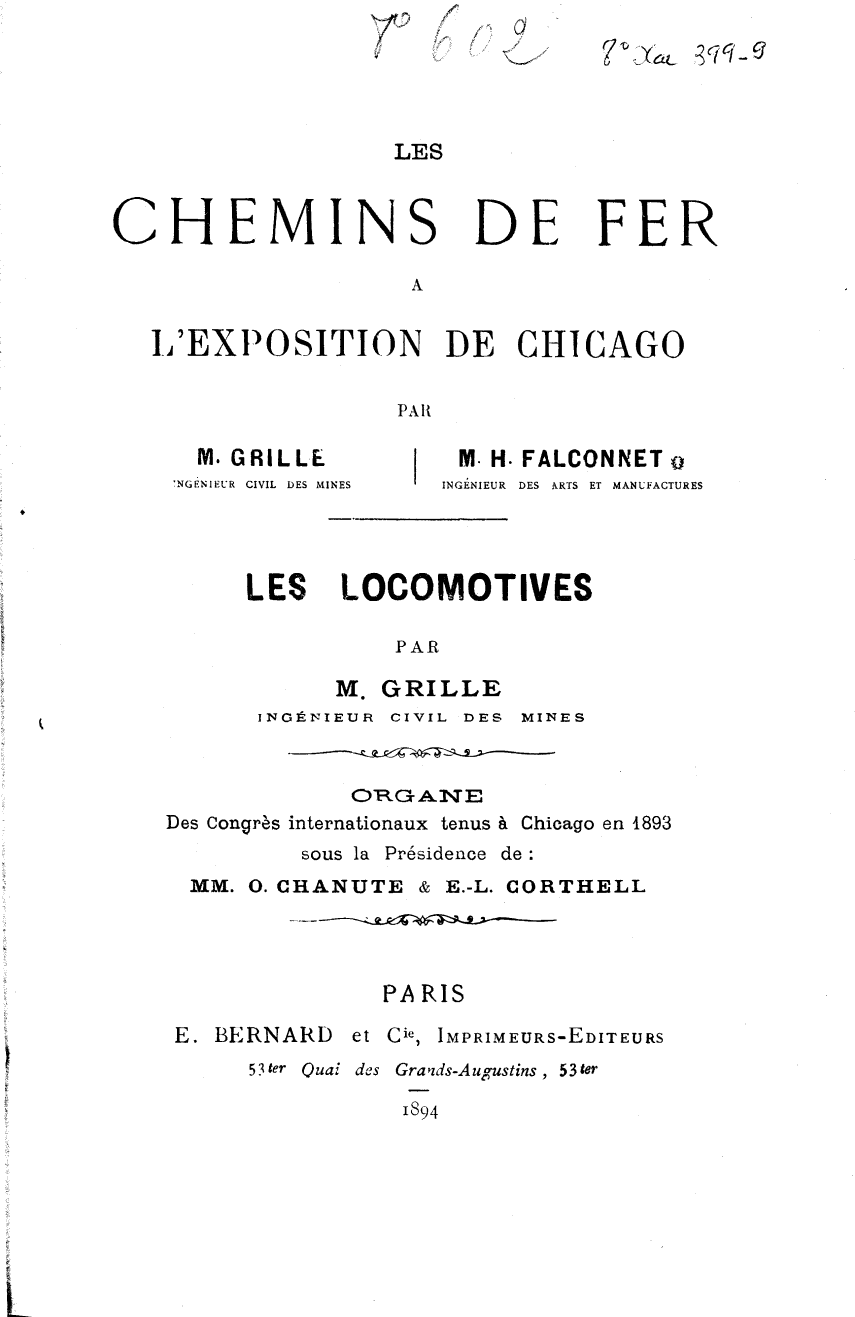 Page de titre du 8XAE399.8