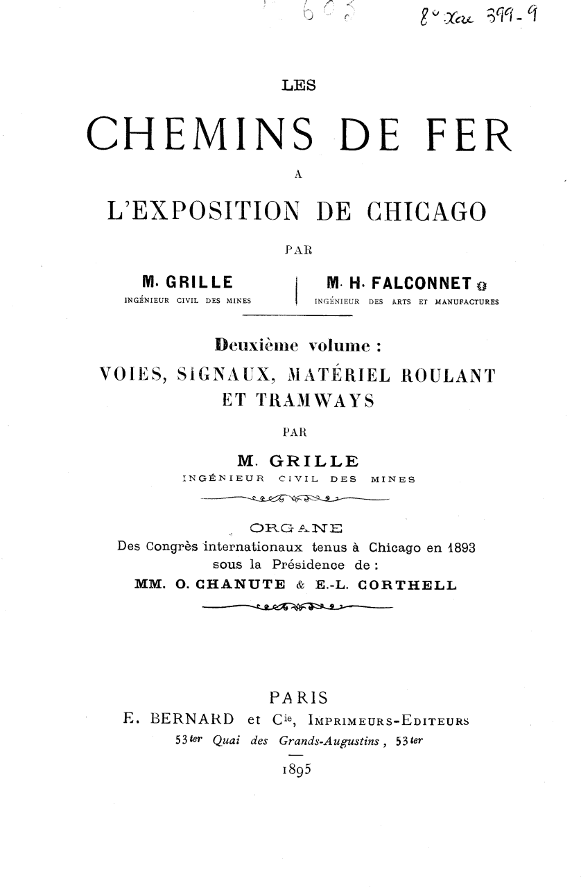 Page de titre du 8XAE399.9