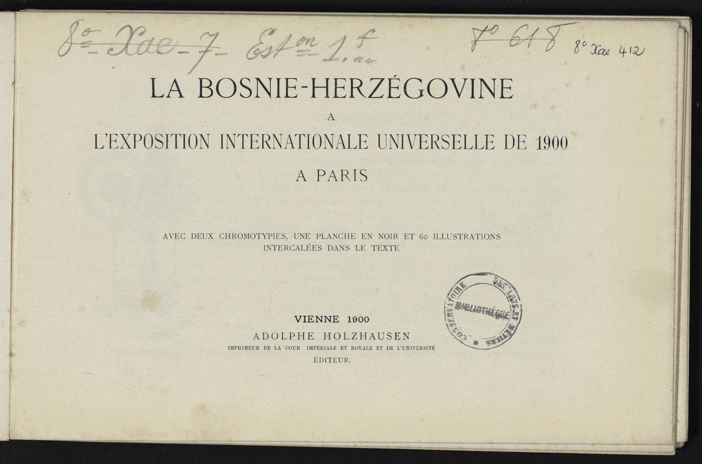 Page de titre du 8XAE412