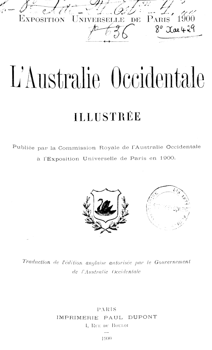 Page de titre du 8XAE429