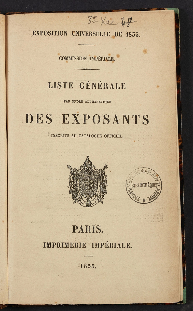 Page de titre du 8XAE48