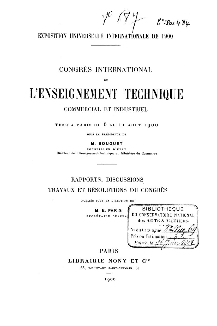 Page de titre du 8XAE484