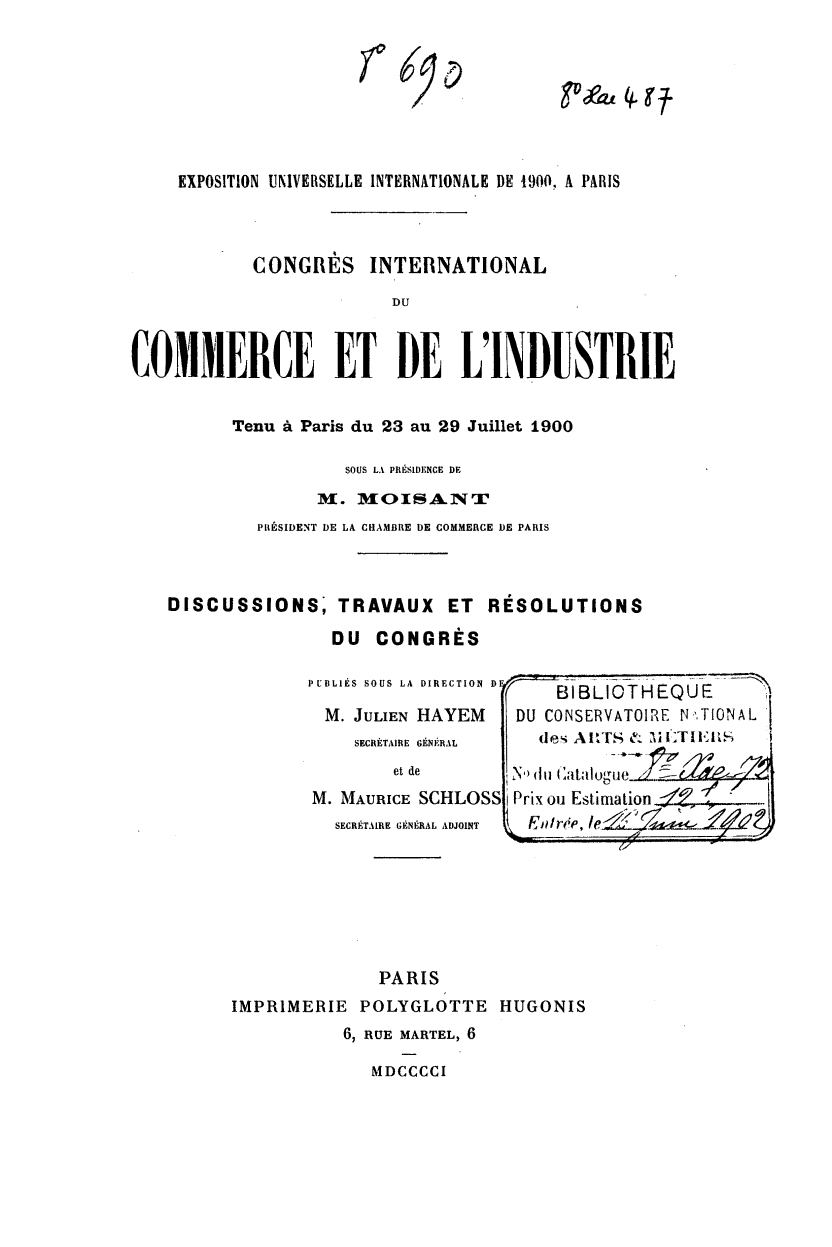 Page de titre du 8XAE487