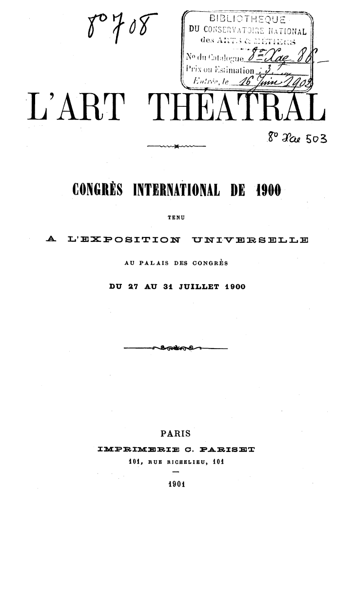 Page de titre du 8XAE503