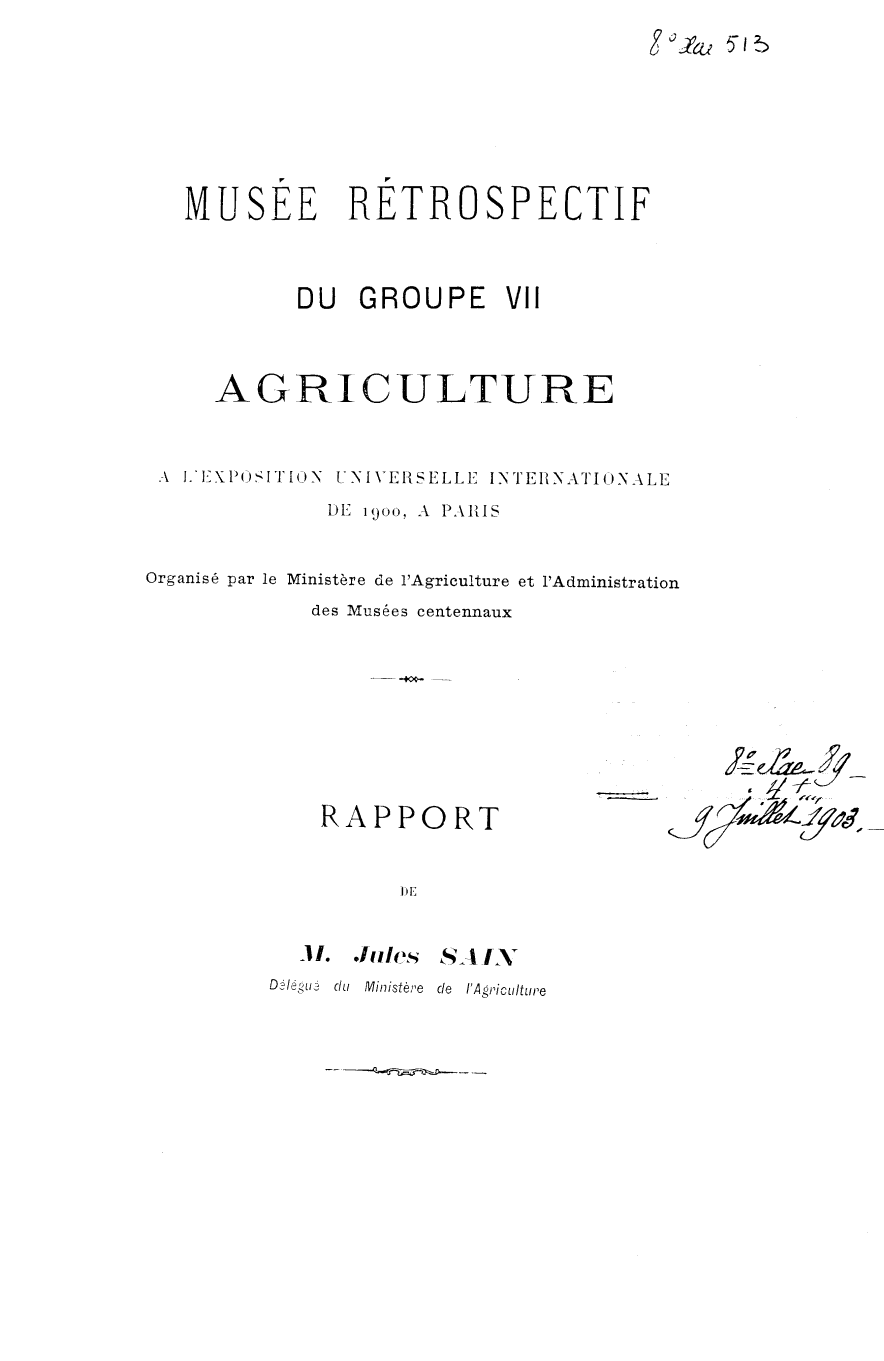 Page de titre du 8XAE513