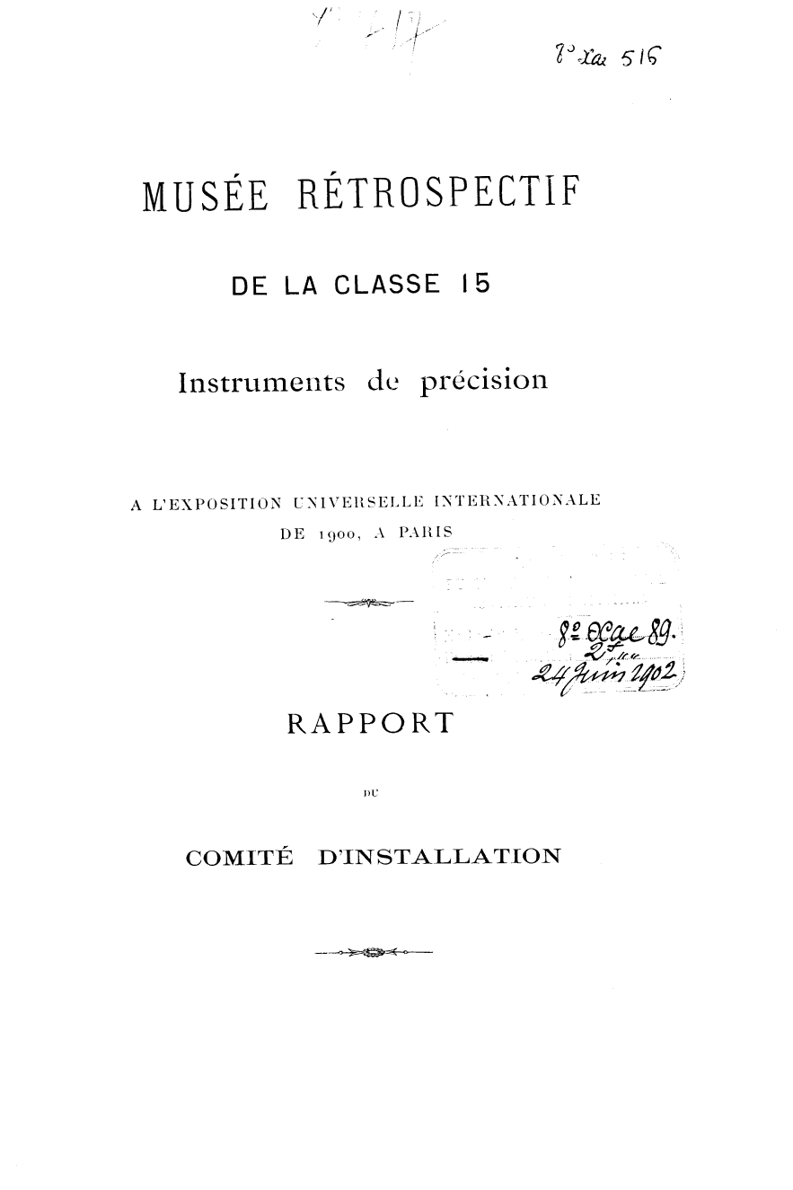 Page de titre du 8XAE516