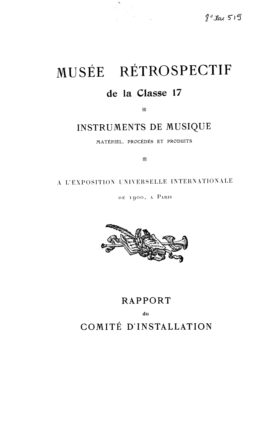 Page de titre du 8XAE519