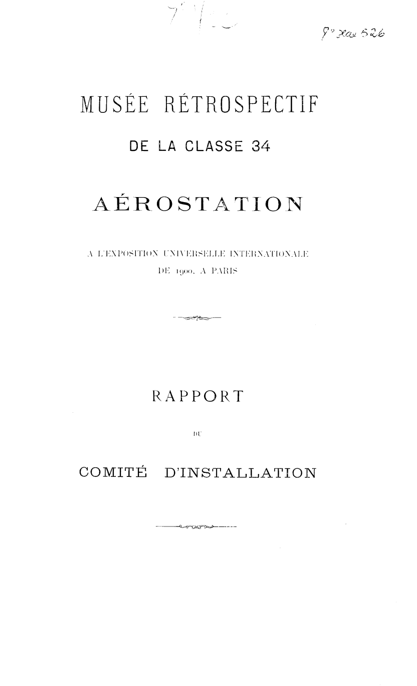 Page de titre du 8XAE526