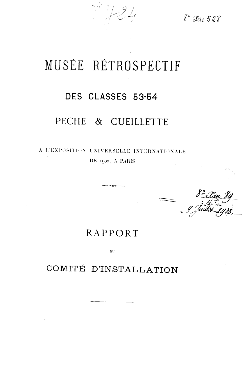 Page de titre du 8XAE528