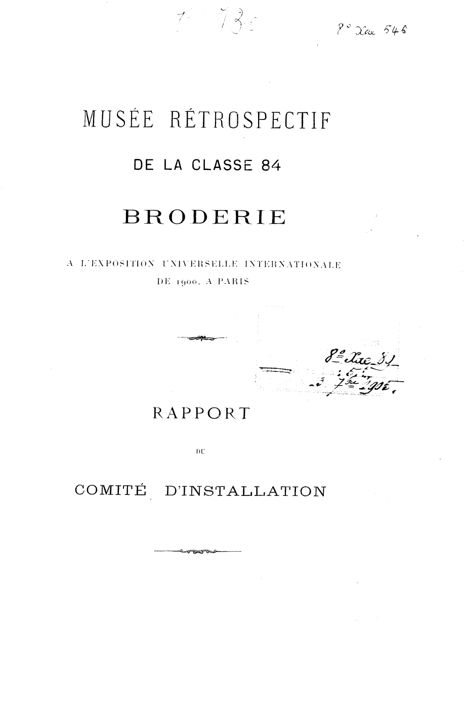 Page de titre du 8XAE546