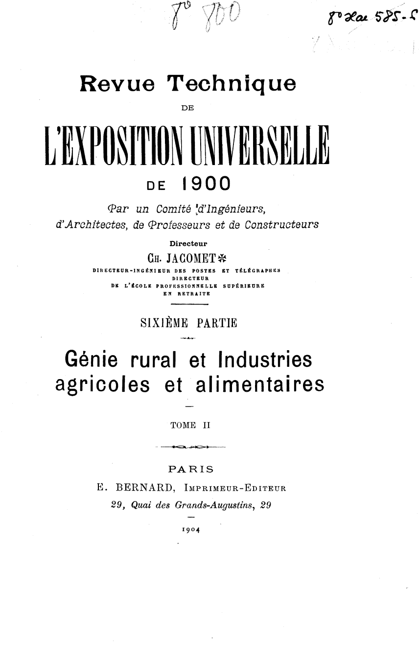 Page de titre du 8XAE585.10