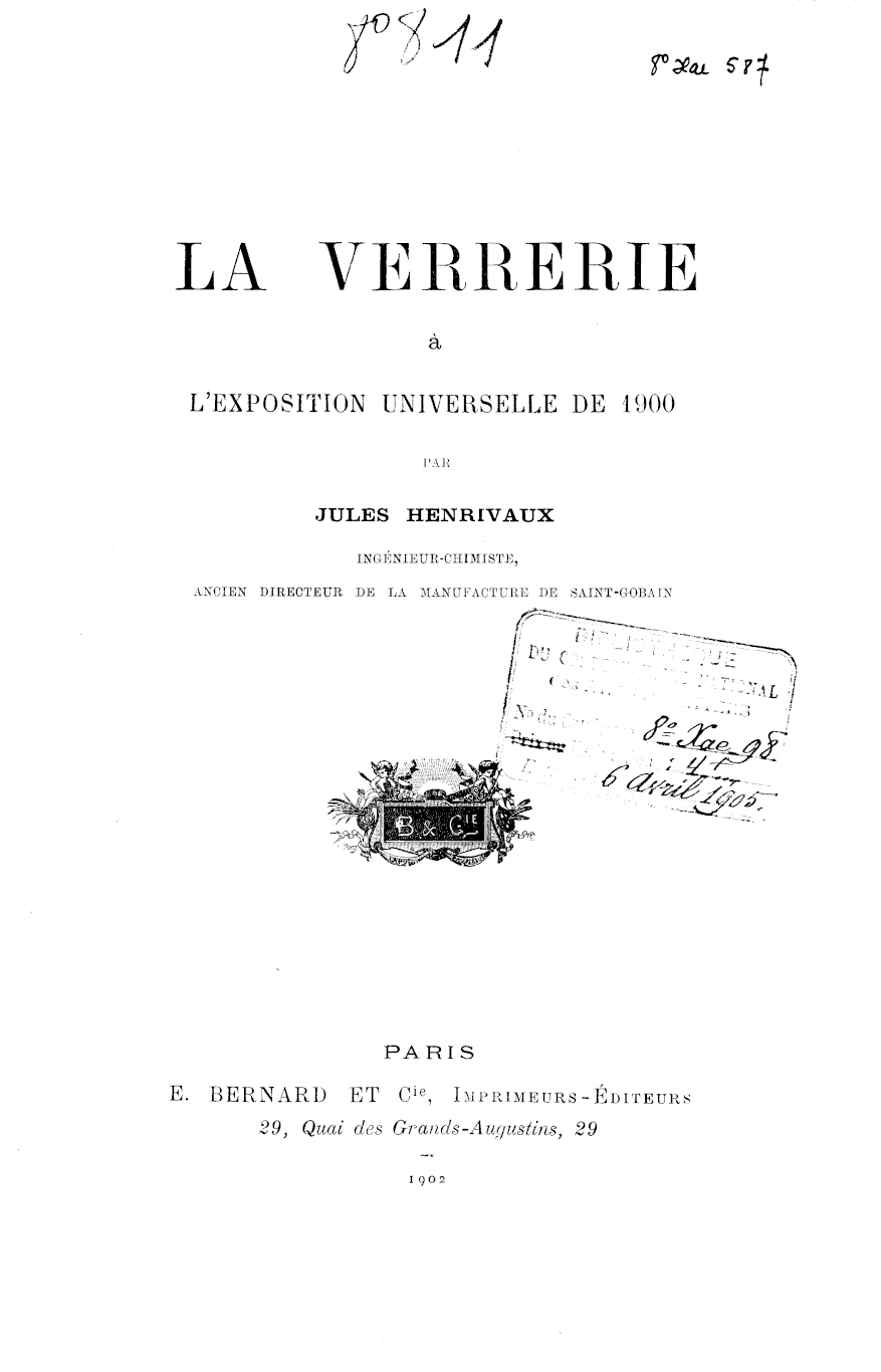 Page de titre du 8XAE587