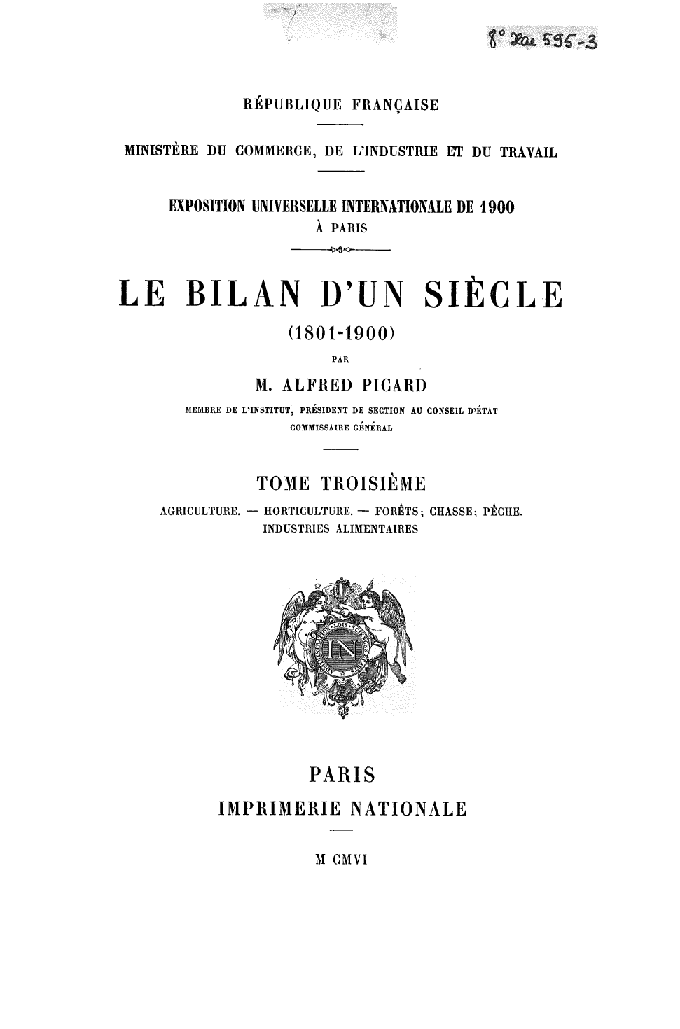 Page de titre du 8XAE595.3