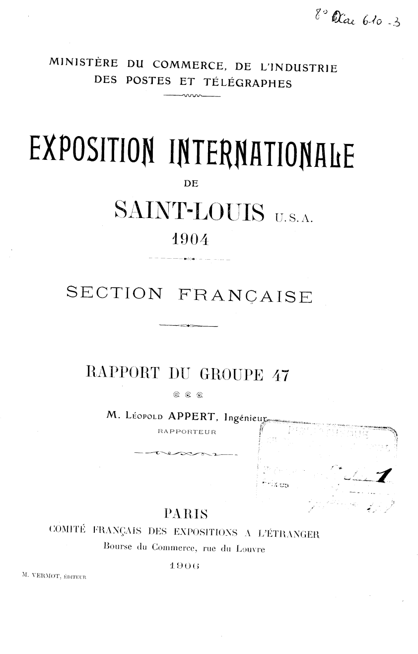 Page de titre du 8XAE610.3