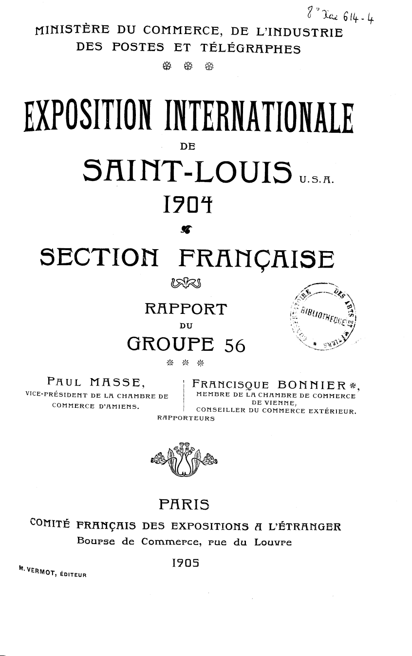 Page de titre du 8XAE614.4