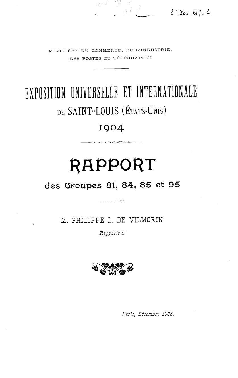 Page de titre du 8XAE617.1