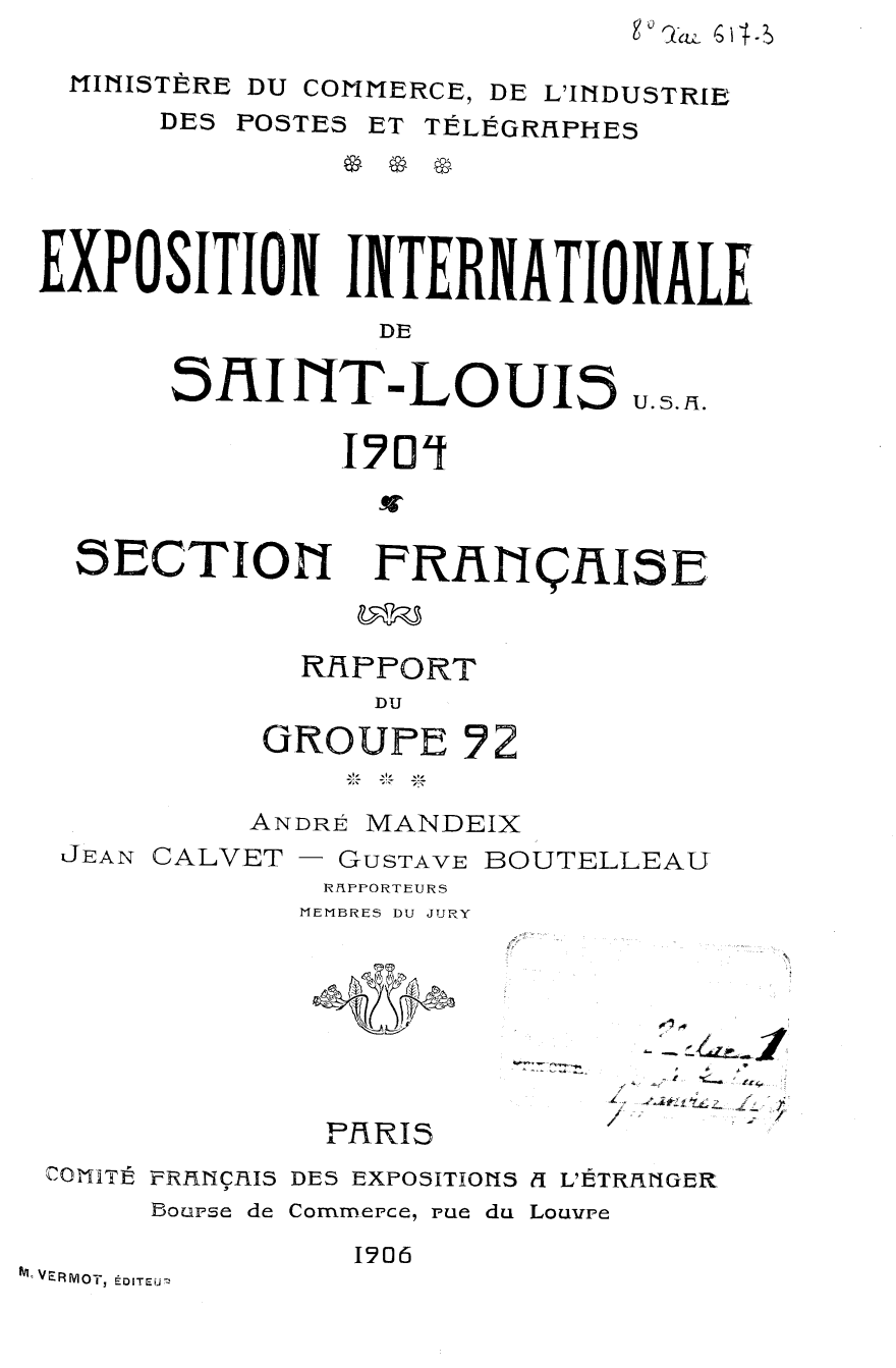 Page de titre du 8XAE617.3