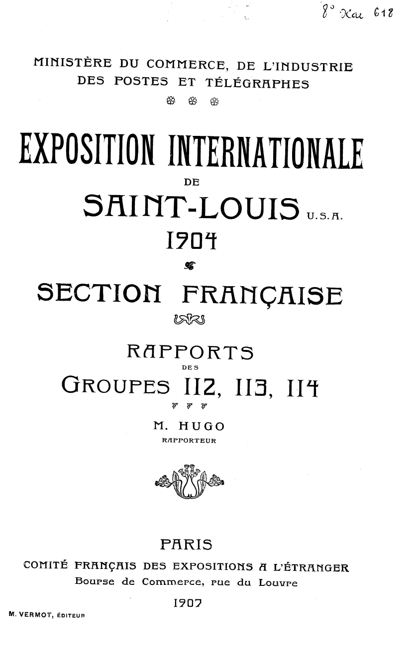 Page de titre du 8XAE618