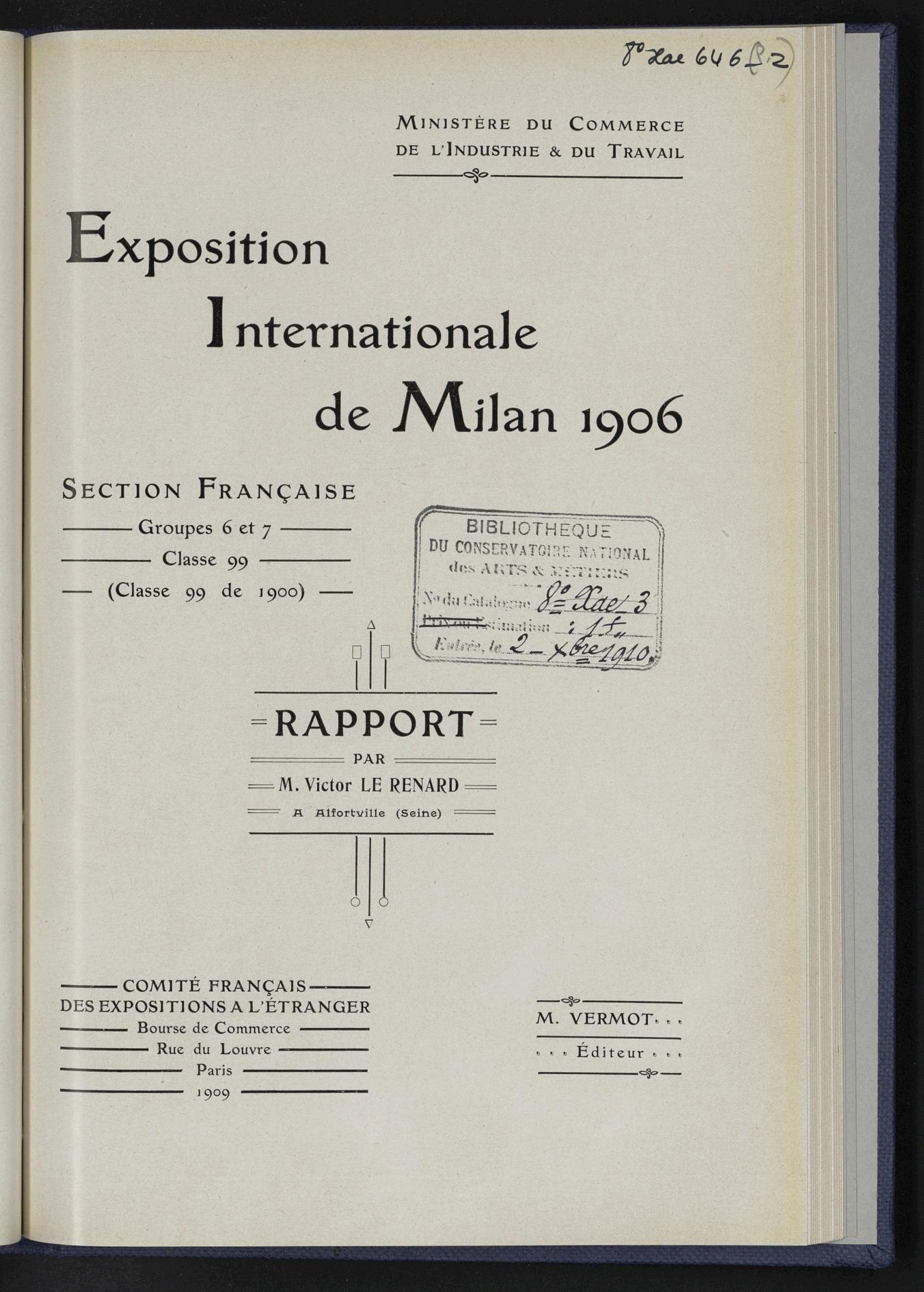 Page de titre du 8XAE646.P2