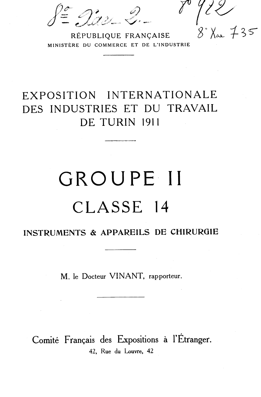 Page de titre du 8XAE735