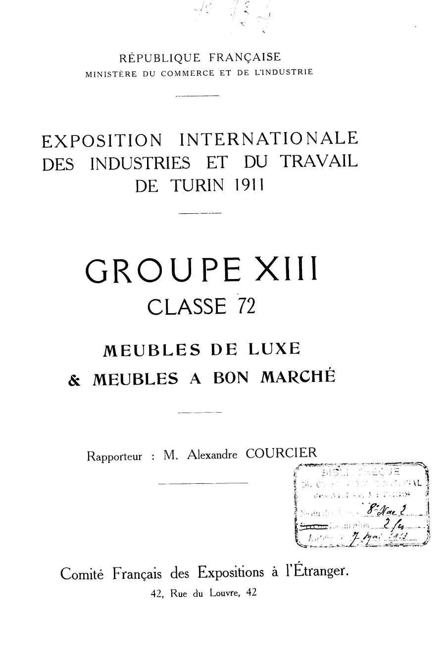 Page de titre du 8XAE746