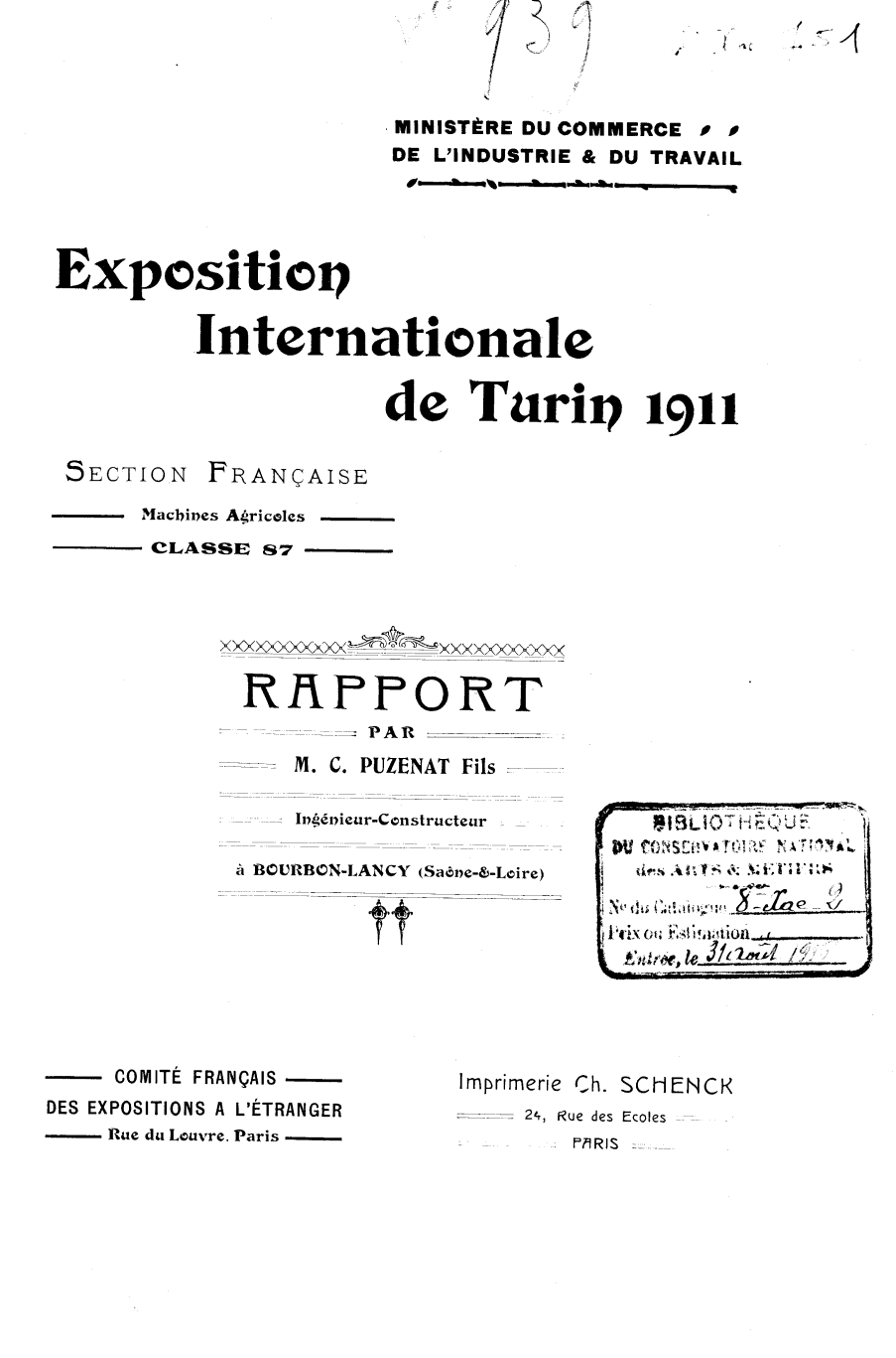 Page de titre du 8XAE751.1