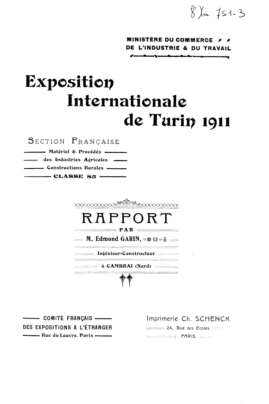 Page de titre du 8XAE751.3