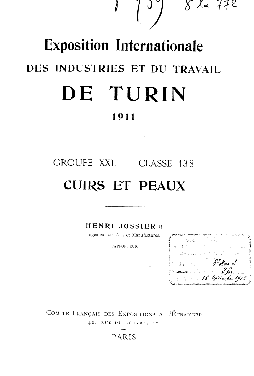 Page de titre du 8XAE772