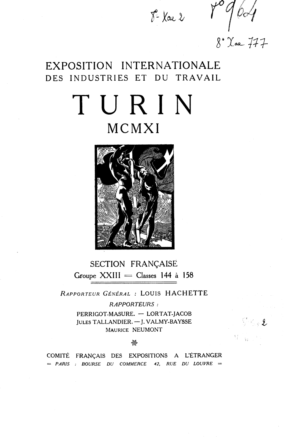 Page de titre du 8XAE777