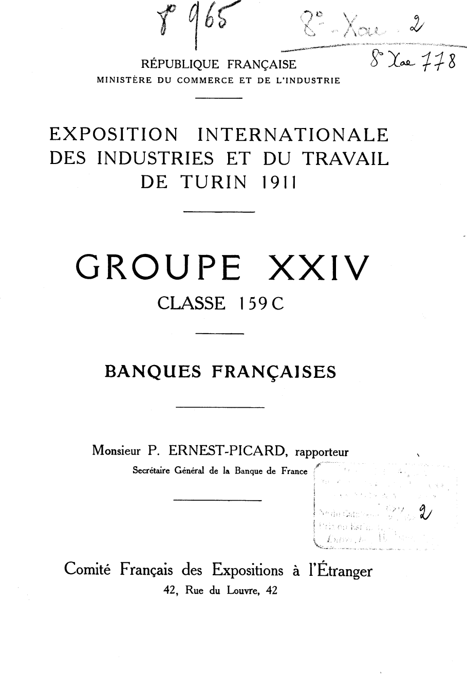 Page de titre du 8XAE778