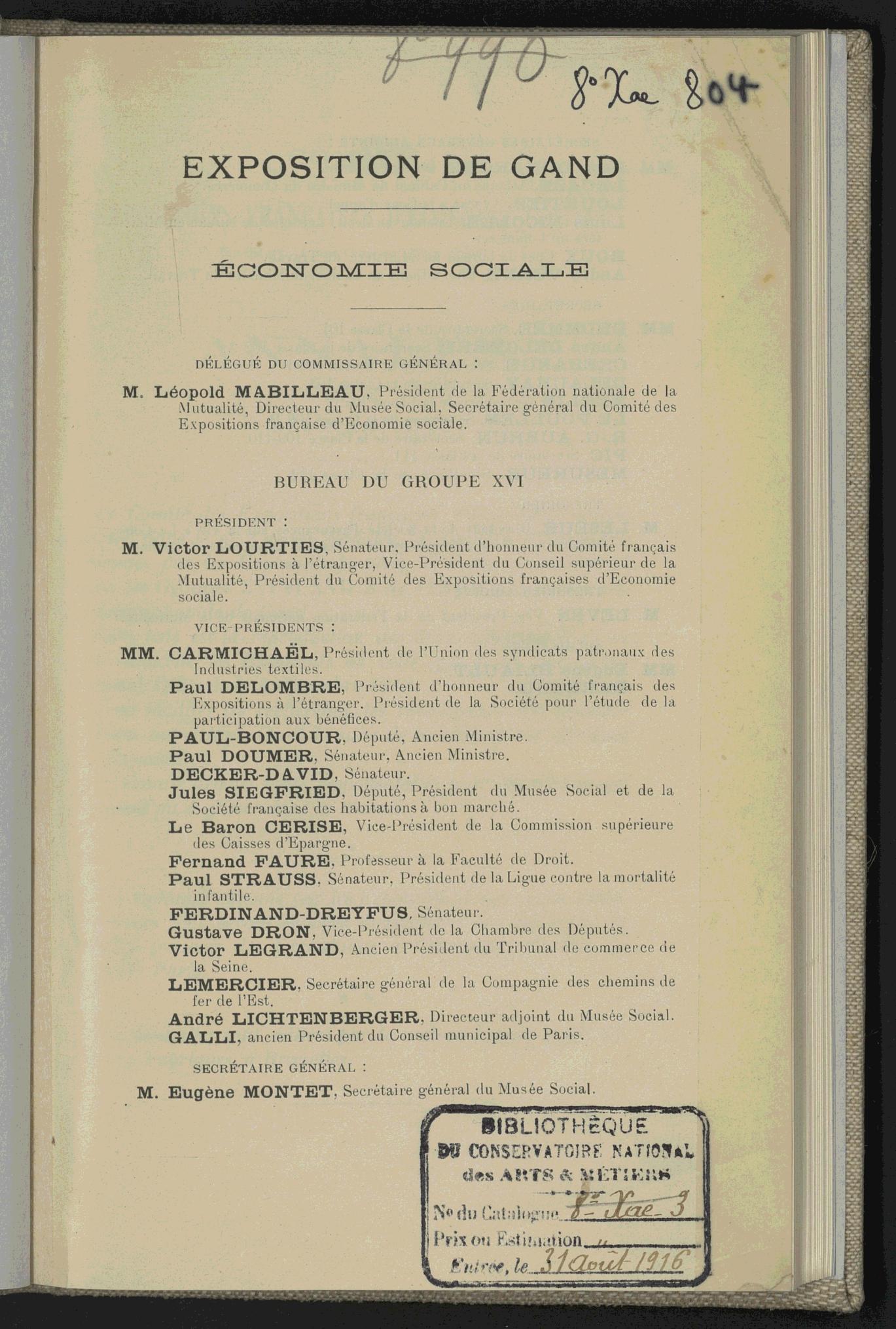 Page de titre du 8XAE804