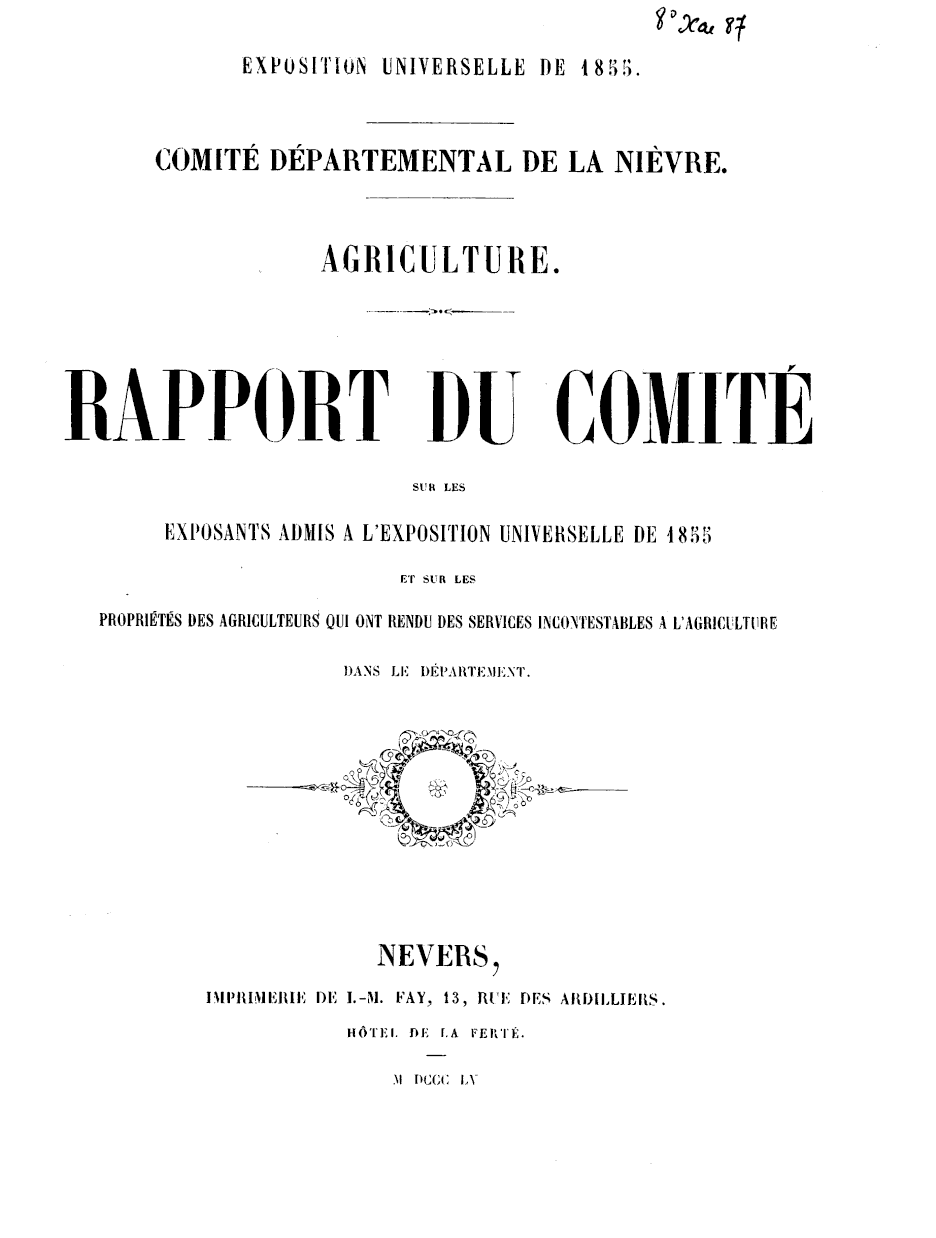 Page de titre du 8XAE87