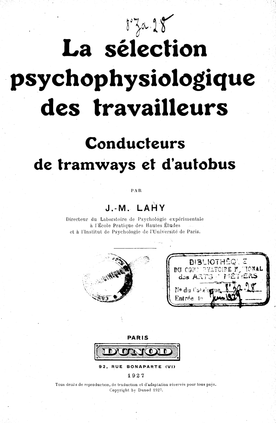 Page de titre du 8ZA28