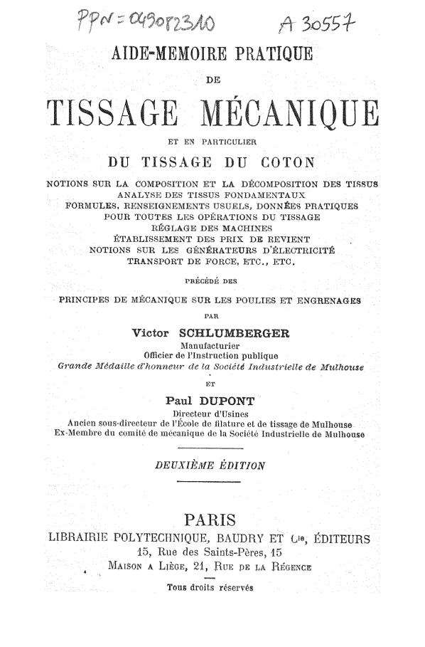 Page de titre du A30557