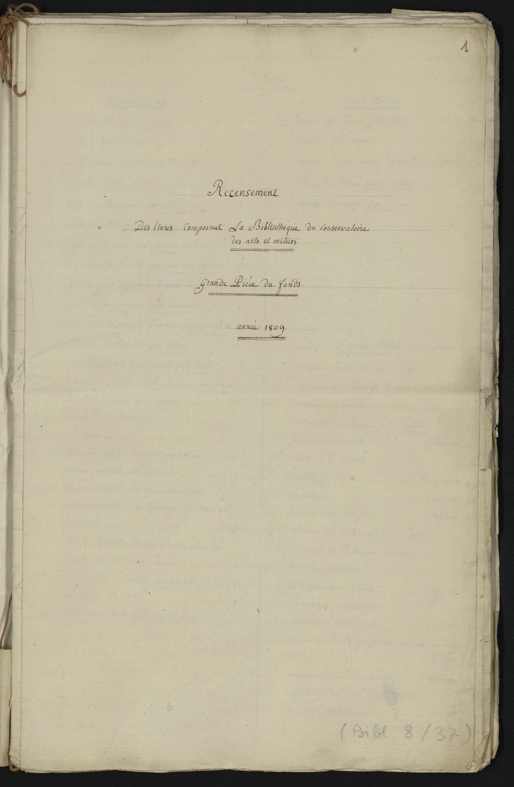 Page de titre du BIBL8_37