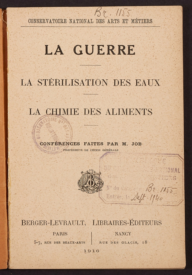 Page de titre du BR1155