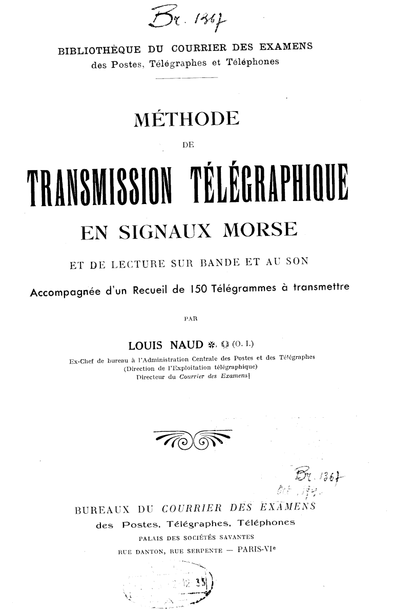 Page de titre du BR1367