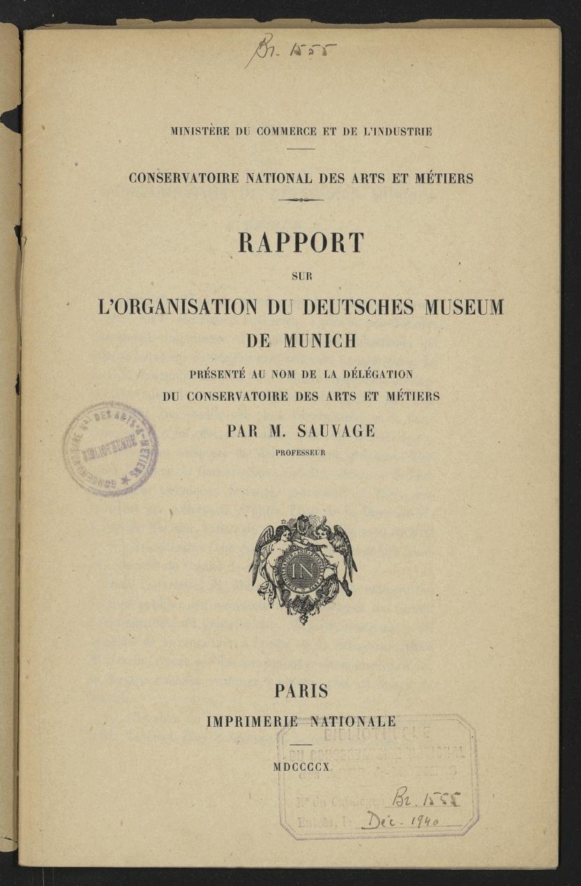 Page de titre du BR1555