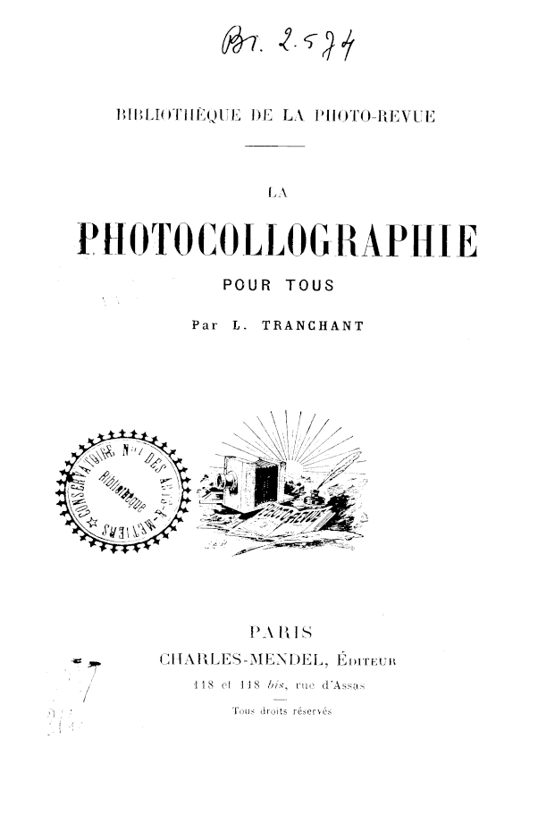 Page de titre du BR2574