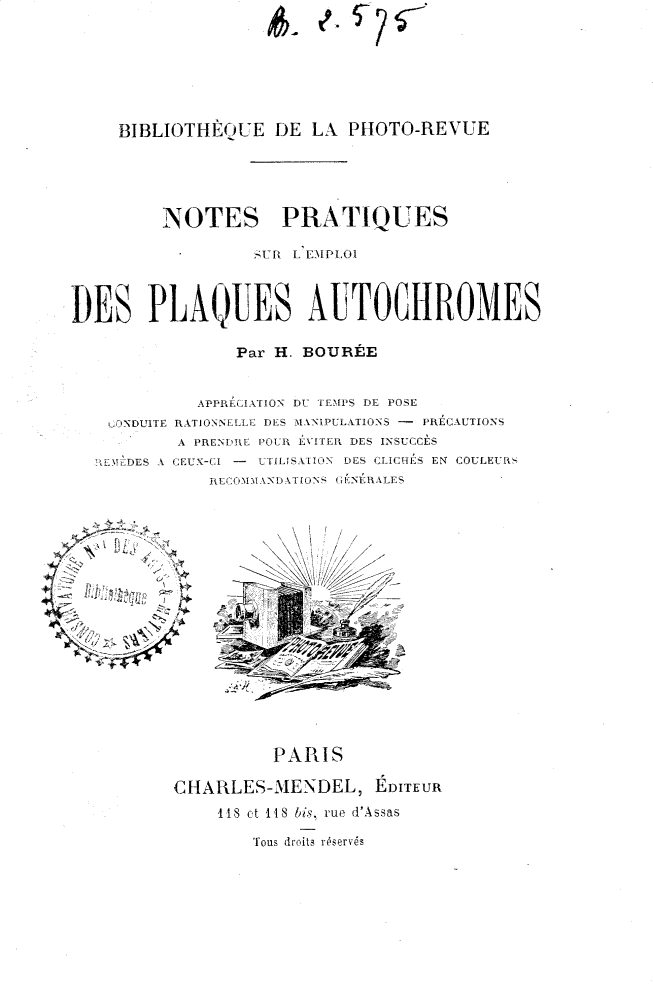 Page de titre du BR2575