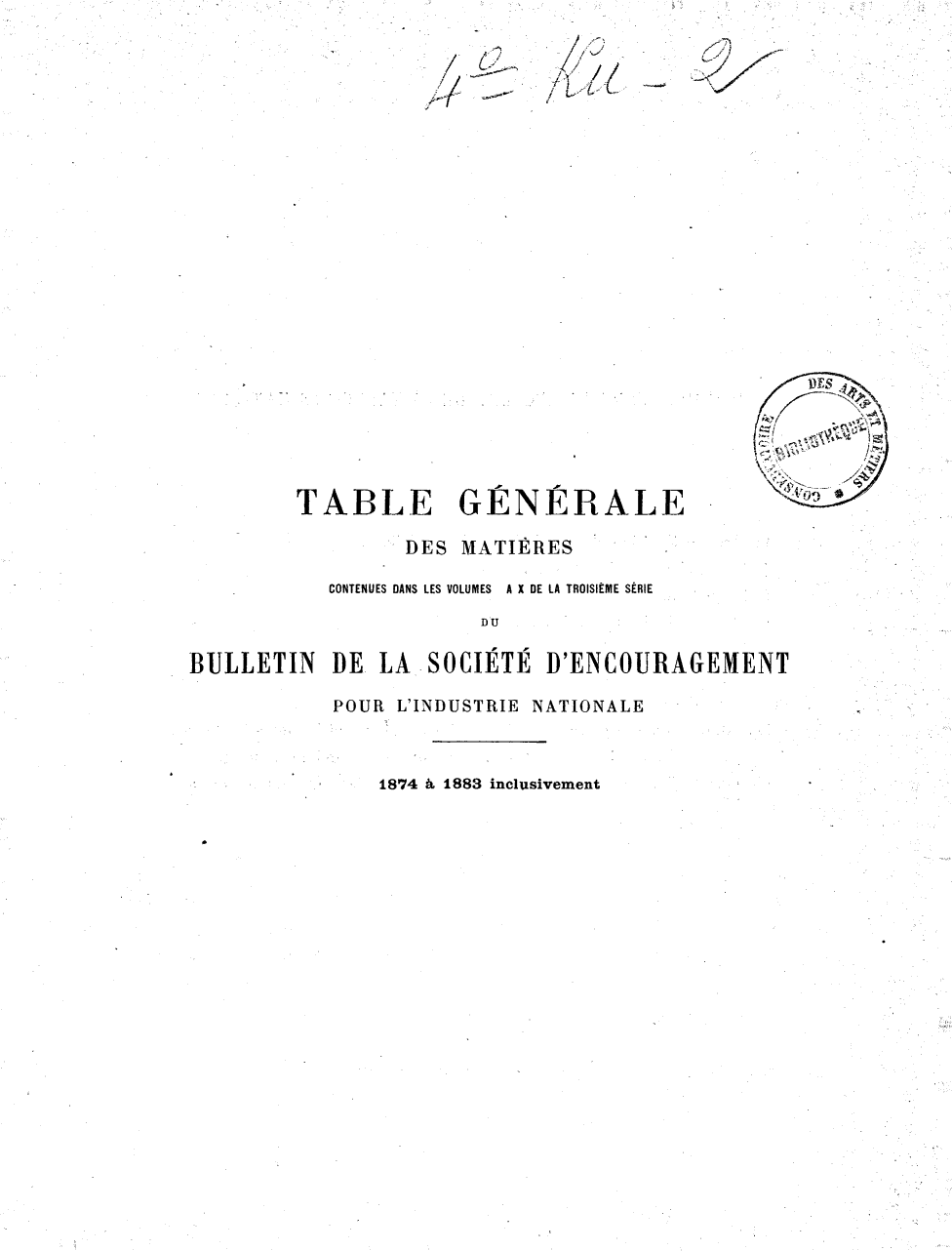 Page de titre du BSPI.163