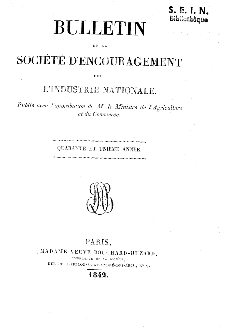 Page de titre du BSPI.41