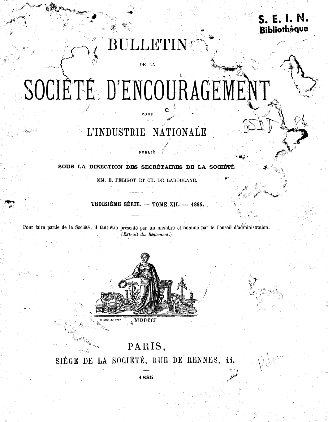 Page de titre du BSPI.84