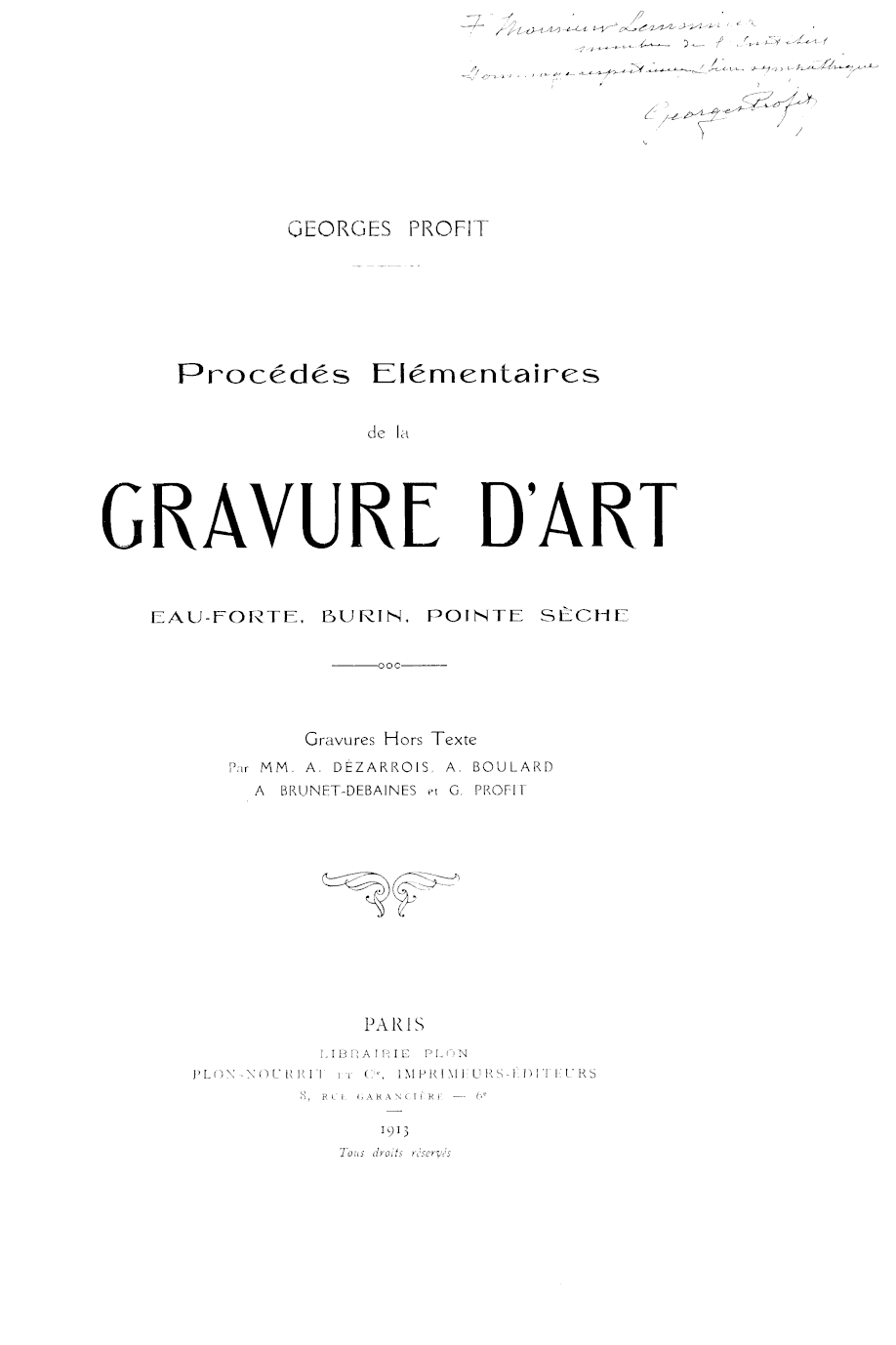 Page de titre du DEL13