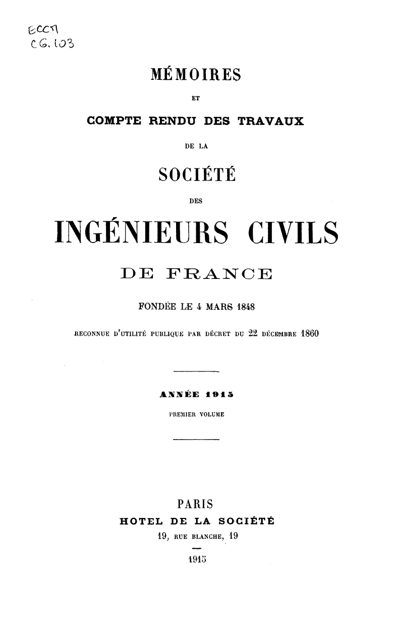 Page de titre du ECCMC6.103