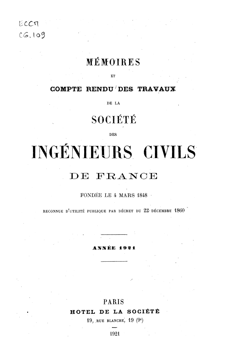 Page de titre du ECCMC6.109