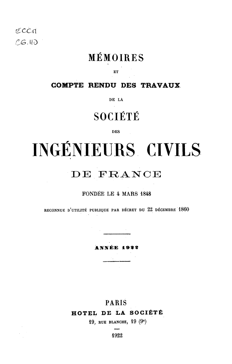 Page de titre du ECCMC6.110